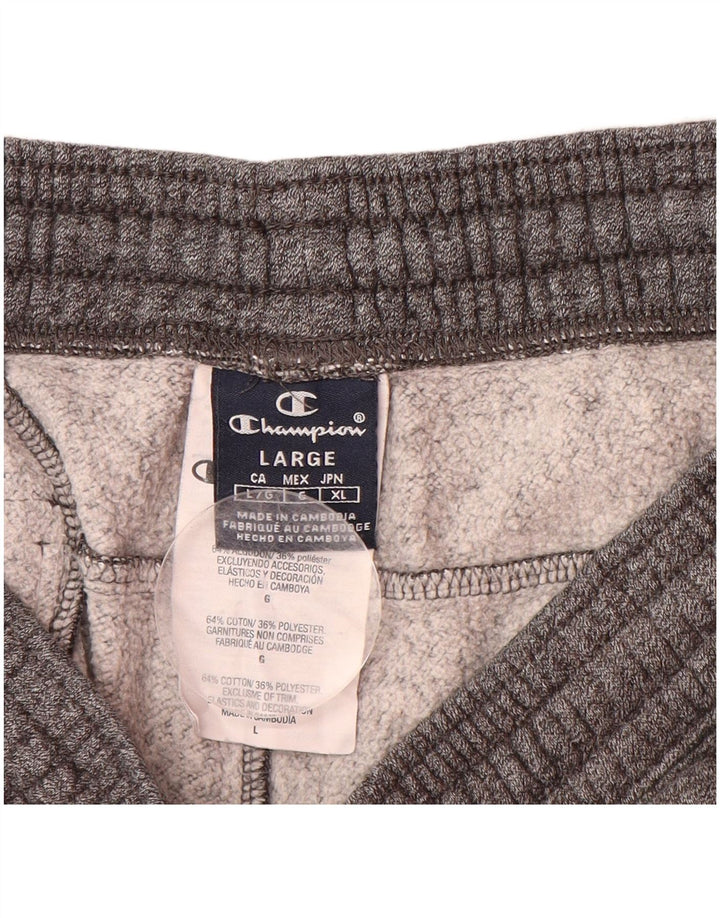Calça de treino masculina CHAMPION joggers grande algodão cinza