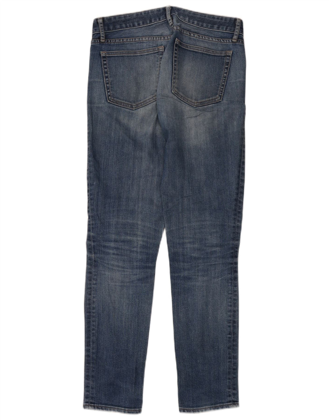 Jeans skinny regulares femininos Gap desgastados W27 L32 algodão azul