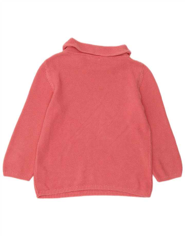 HOBBS Suéter feminino oversized manga 3/4 com gola redonda Reino Unido 6 XS rosa