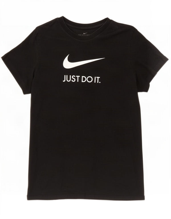 Camiseta Nike feminina gráfica Top UK 18 XL algodão preto