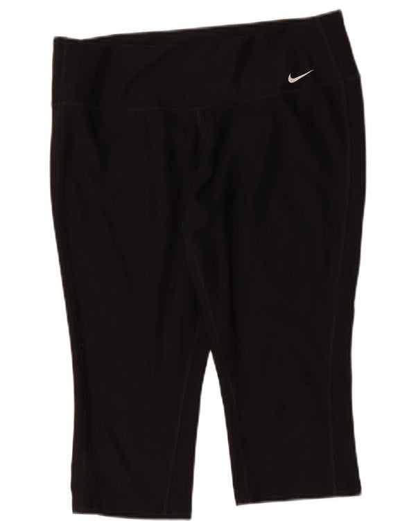 Leggings Nike Dri Fit Capri UK 14 Grande Poliéster Preto