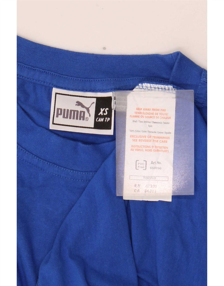 Camiseta masculina Puma Top XS Azul Algodão