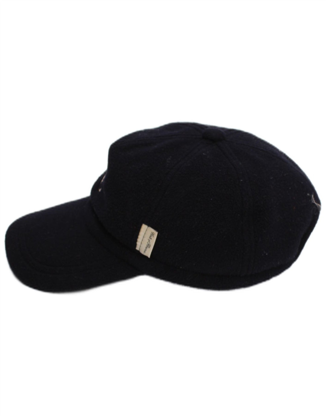 Boné de beisebol masculino Conte of Florence com aba de orelha em poliéster preto médio