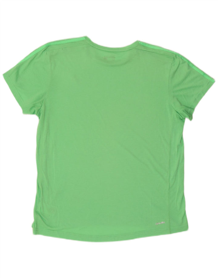 Adidas Masculino Climalite Camiseta Top XL Verde Poliéster