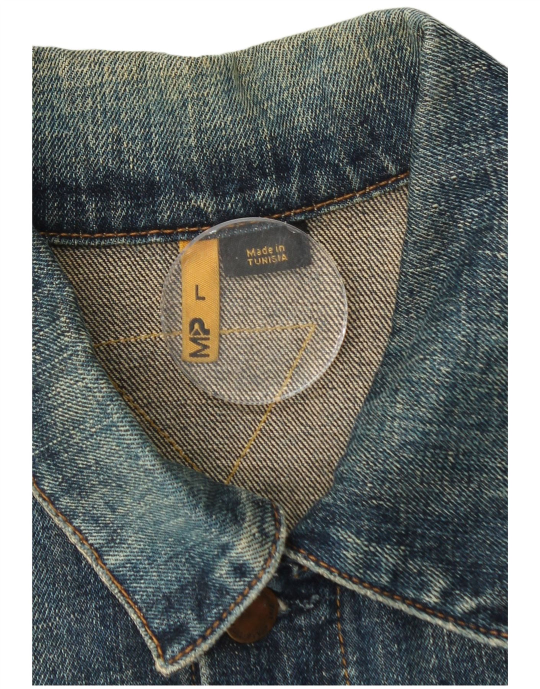 Jaqueta jeans masculina MELTIN' POT UK 40 grande algodão azul