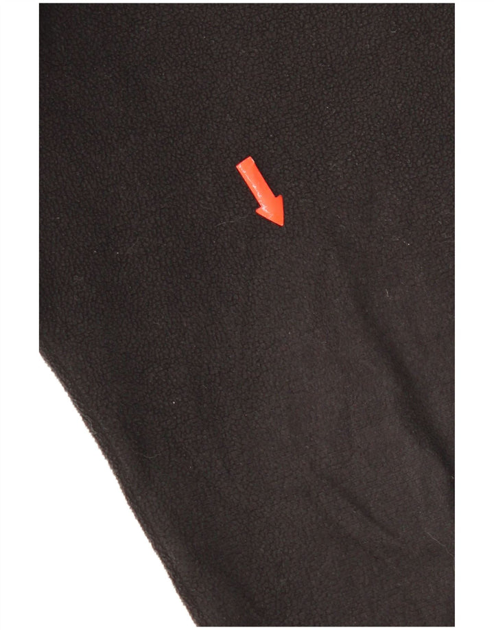 Suéter de lã masculino The North Face com zíper e gola grande poliéster preto