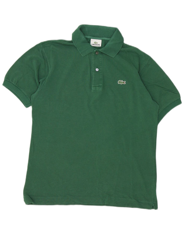 Camisa polo masculina Lacoste tamanho 3 pequeno algodão verde