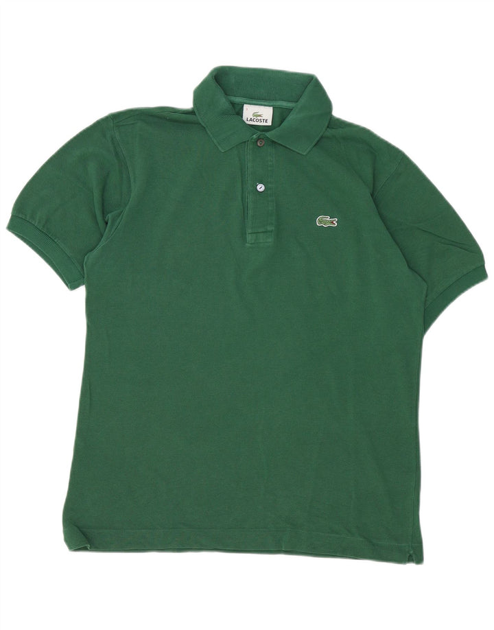 Camisa polo masculina Lacoste tamanho 3 pequeno algodão verde