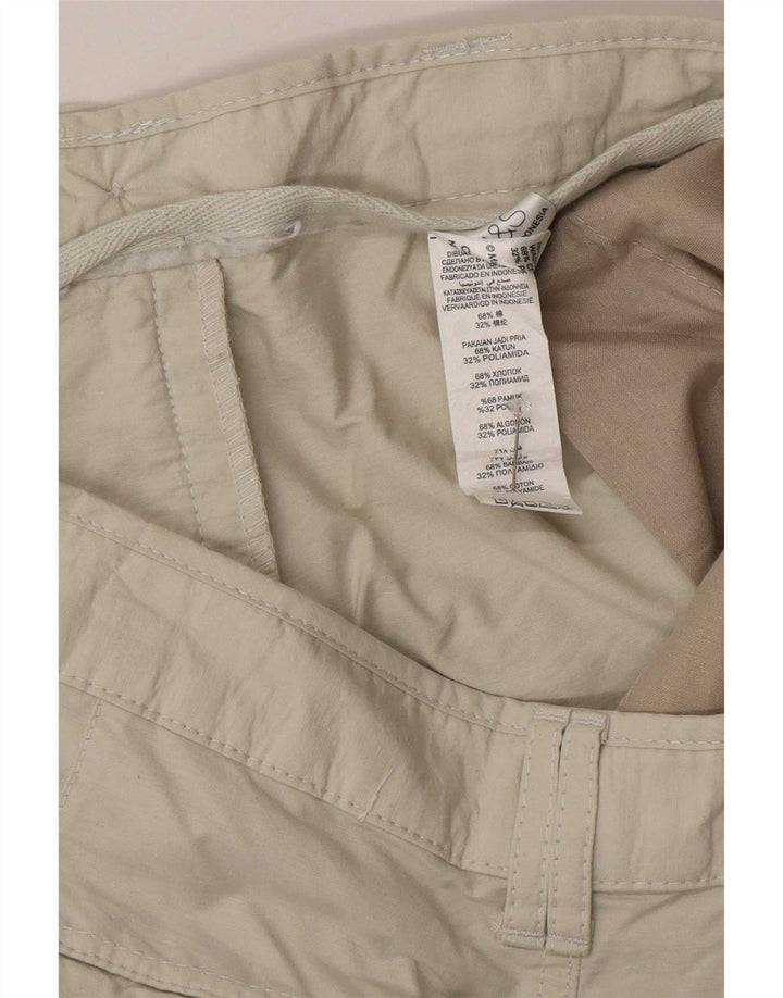 Bermuda cargo masculina Marks & Spencer W36 grande algodão bege