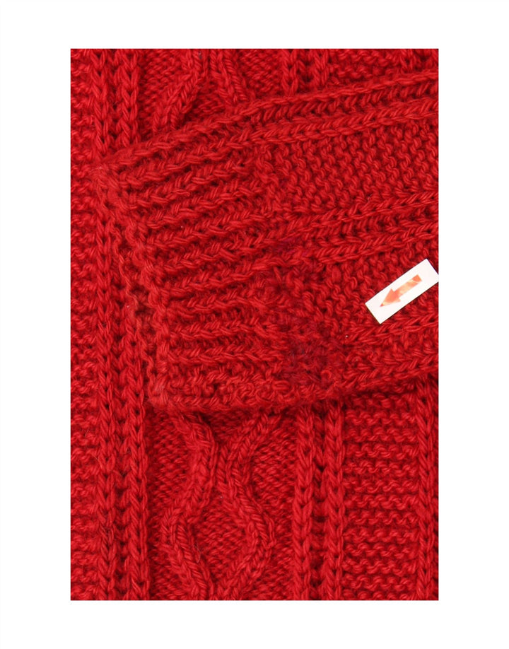 Suéter Cardigan Masculino Vintage Médio Borgonha