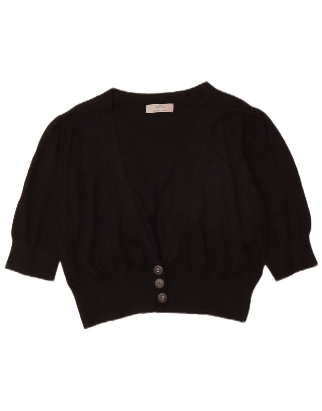 Suéter cardigã feminino Marks & Spencer Reino Unido 14 médio preto