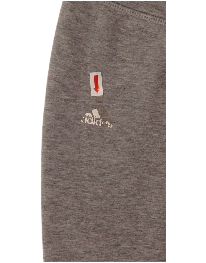 Adidas Womens Climalite Calças de treino Joggers UK 8/10 Small Grey