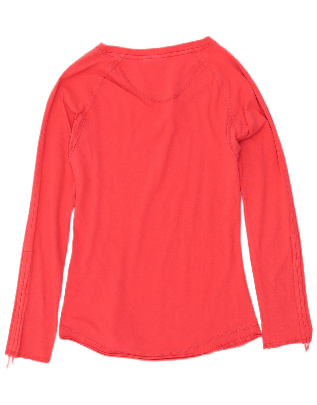 Top feminino PUMA manga comprida UK 12 médio vermelho