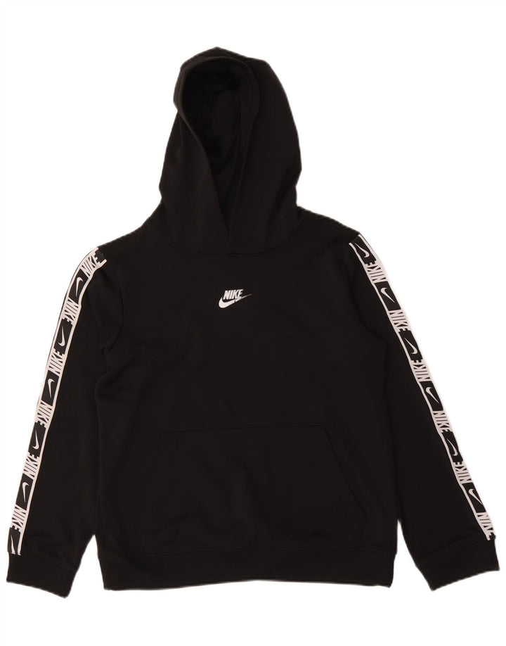 Jumper gráfico com capuz Nike Boys 12-13 anos grande poliéster preto