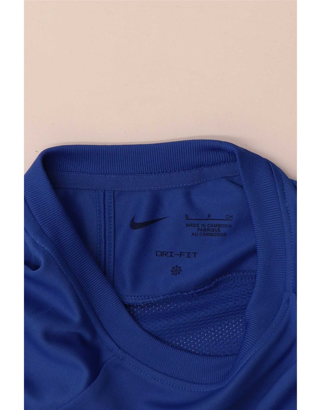Camiseta Nike Masculina Dri Fit Top Pequeno Bloco Colorido Azul