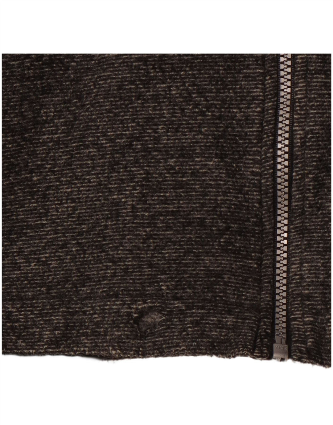 Jaqueta masculina de lã com capuz CHAMPION UK 42 XL poliéster listrado cinza