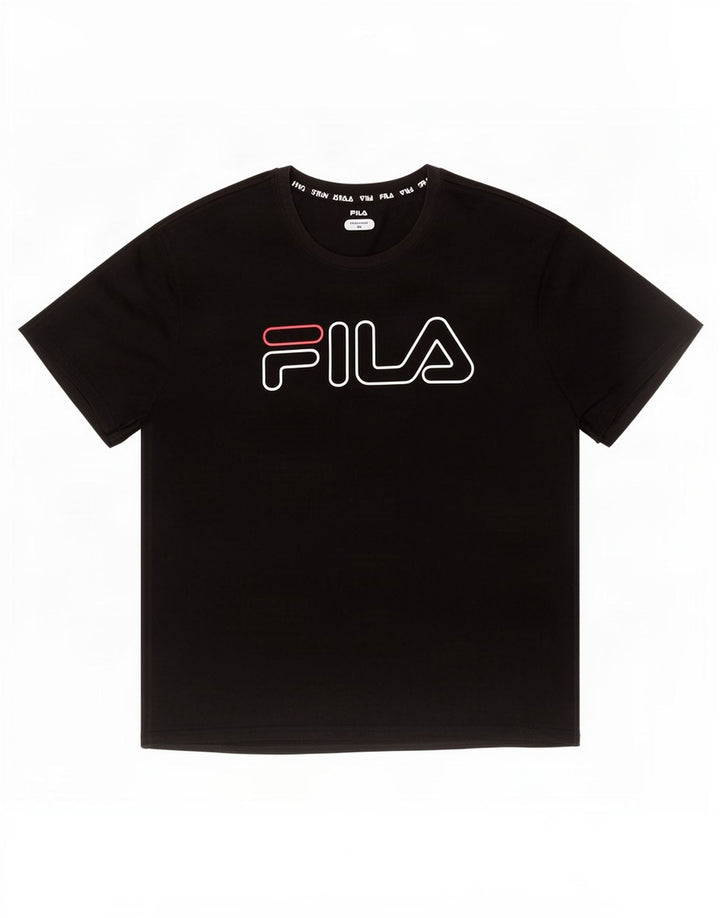 Camiseta masculina Fila Graphic Top 2XL poliéster preto