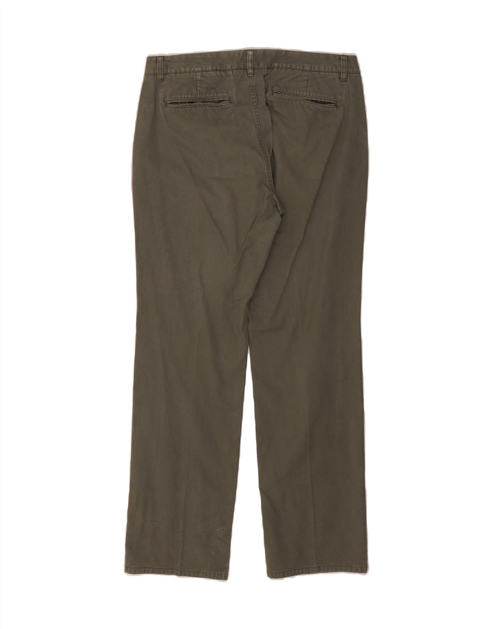 BONOBOS Mens Straight Chino Trousers W34 L32 Khaki Cotton Vintage BONOBOS and Second-Hand BONOBOS from Messina Hembry 