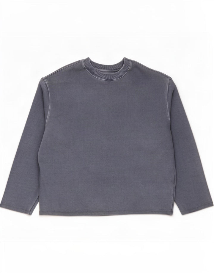 Suéter feminino Marks & Spencer com ajuste relaxado Reino Unido 14 azul médio