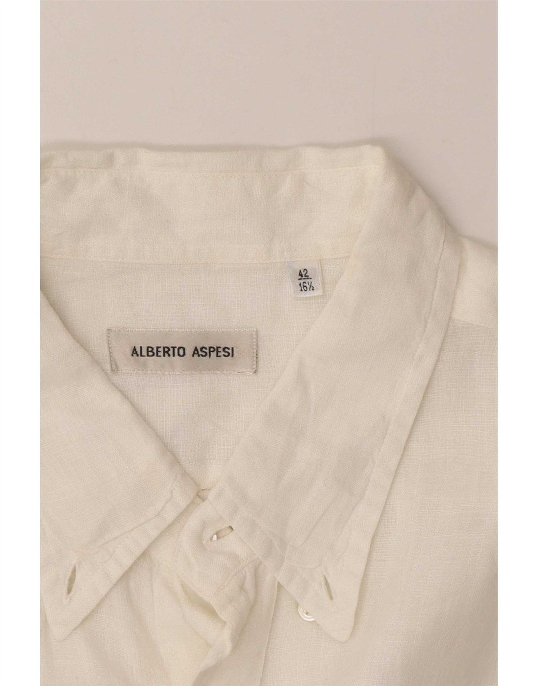 Camisa masculina Alberto Aspesi tamanho 42 16 1/2 grande branca