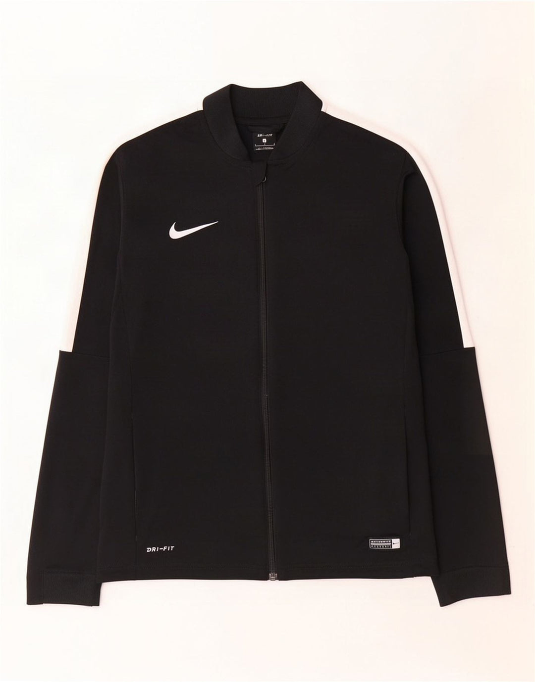 Jaqueta Nike Mens Dri Fit Tracksuit Top Grande Preto Colorblock Poliéster