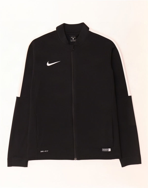 Jaqueta Nike Mens Dri Fit Tracksuit Top Grande Preto Colorblock Poliéster