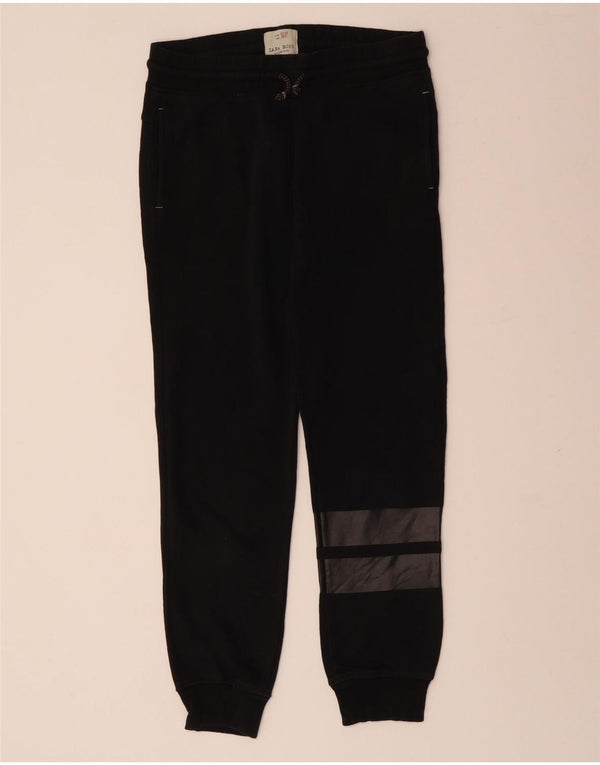 ZARA Meninos Calças de treino Joggers 11-12 anos Preto Colorblock Algodão