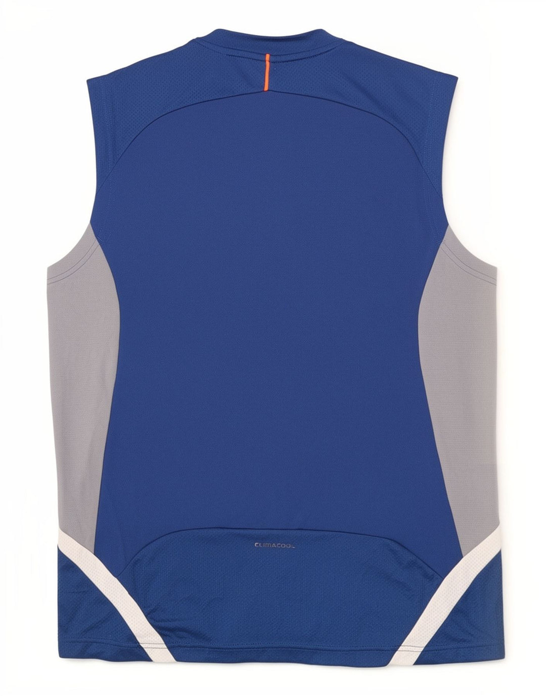 Adidas Mens Climacool Vest Top Médio Azul Colourblock Poliéster