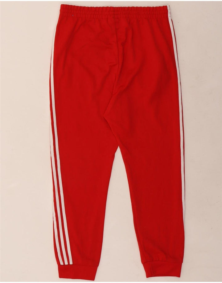Adidas Mens Treino Calças Joggers Grande Poliéster Vermelho
