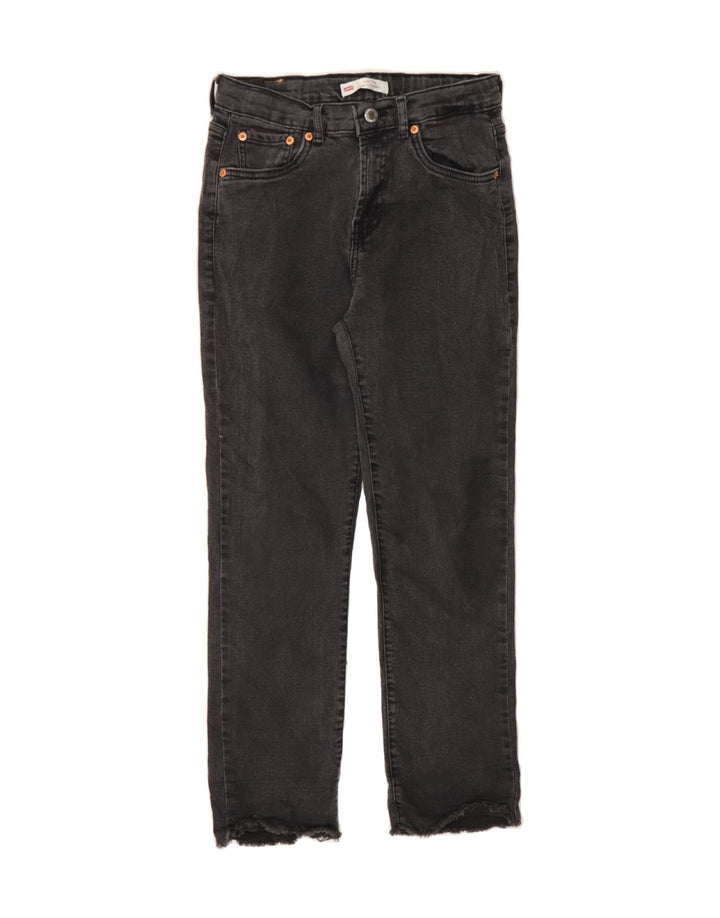 LEVI'S Girls Straight Jeans 15-16 Years W26 L25 Grey Cotton Vintage Levi's and Second-Hand Levi's from Messina Hembry 