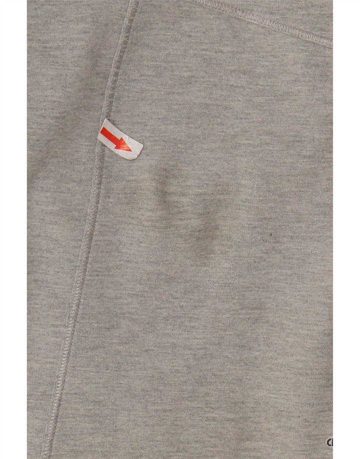 Adidas Womens Tracksuit Top Jacket UK 10 Pequeno Cinza Algodão
