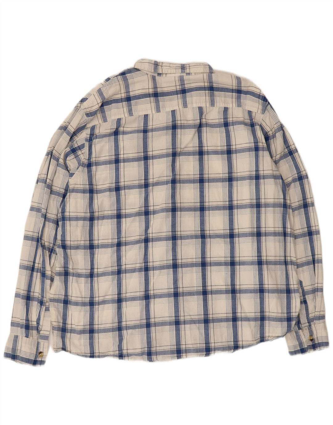 Camisa masculina Wrangler 2XL algodão xadrez branco