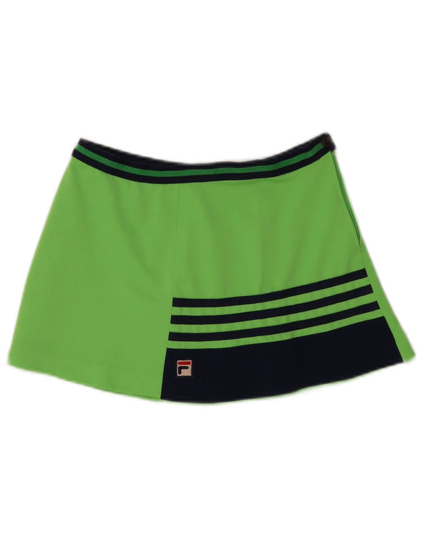 Fila Womens Tennis Saia IT 44 Médio Verde Colourblock Poliéster Esportes