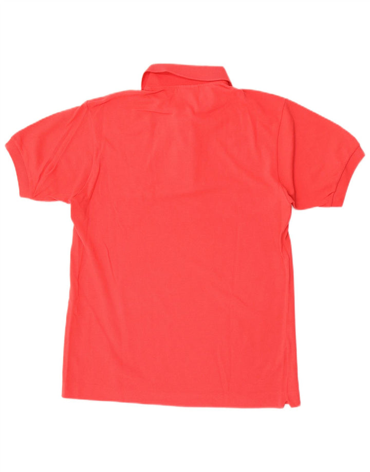 Camisa polo masculina Lacoste tamanho 3 pequeno algodão vermelho
