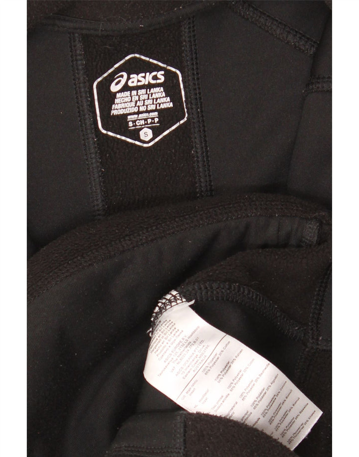 Casaco de lã feminino ASICS UK 10 pequeno poliéster preto