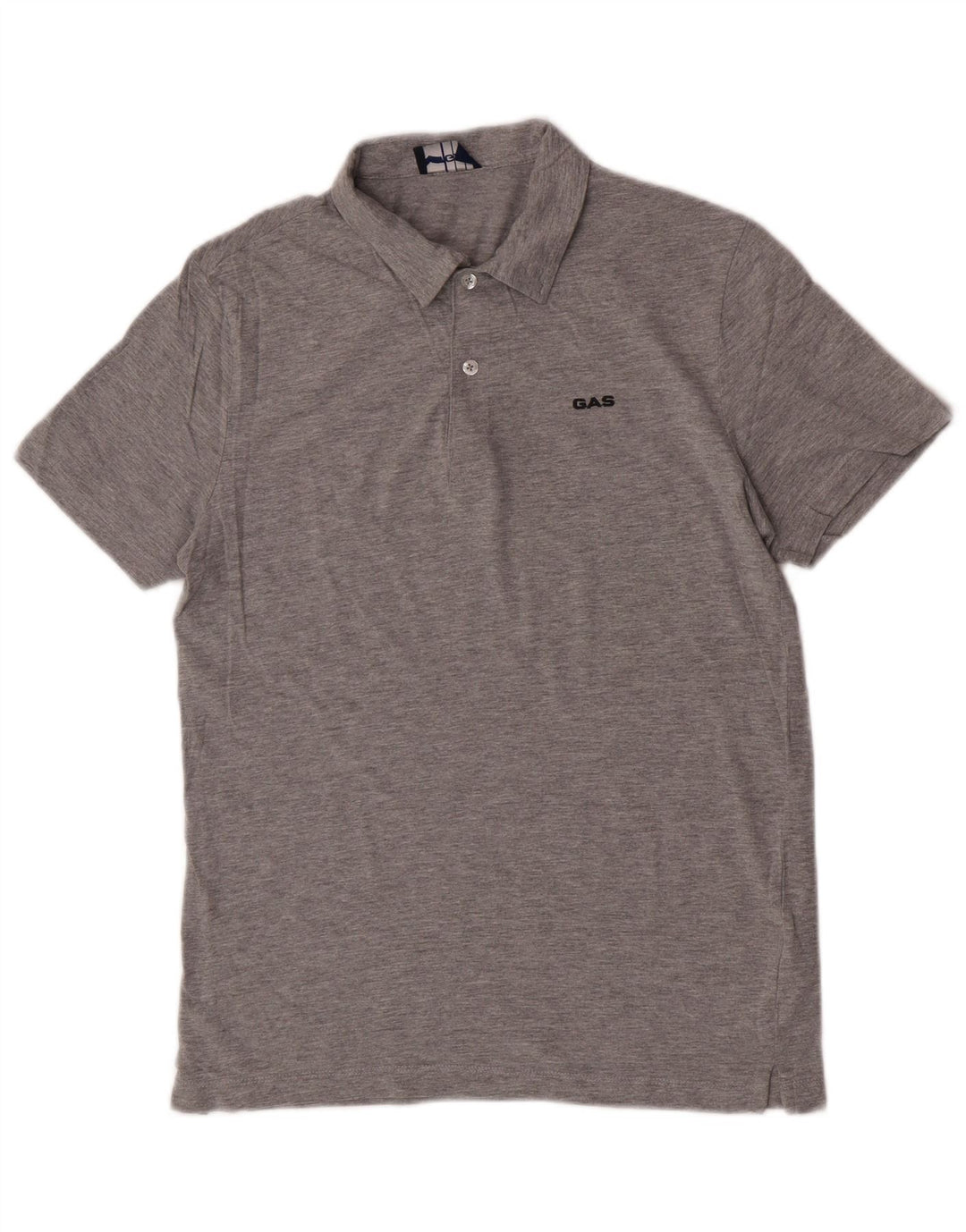 Camisa polo masculina Gas de algodão cinza médio