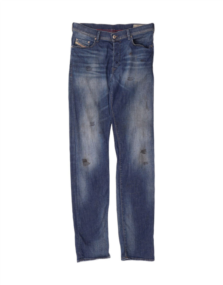 DIESEL Mens Thytan Comfort Fit Straight Jeans W30 L36 Blue Cotton Vintage Diesel and Second-Hand Diesel from Messina Hembry 