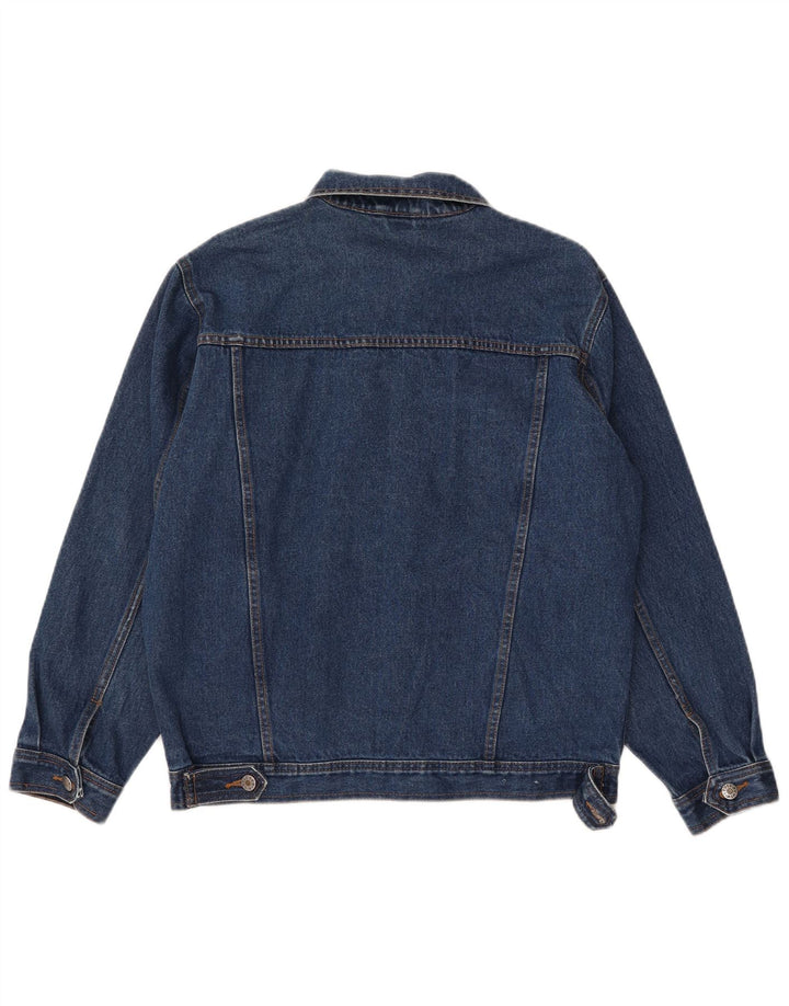 Jaqueta jeans masculina estilo jeans Reino Unido 38 algodão azul médio