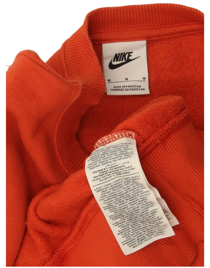 Nike Womens Crop Oversized Moletom Jumper UK 14 Médio Algodão Vermelho