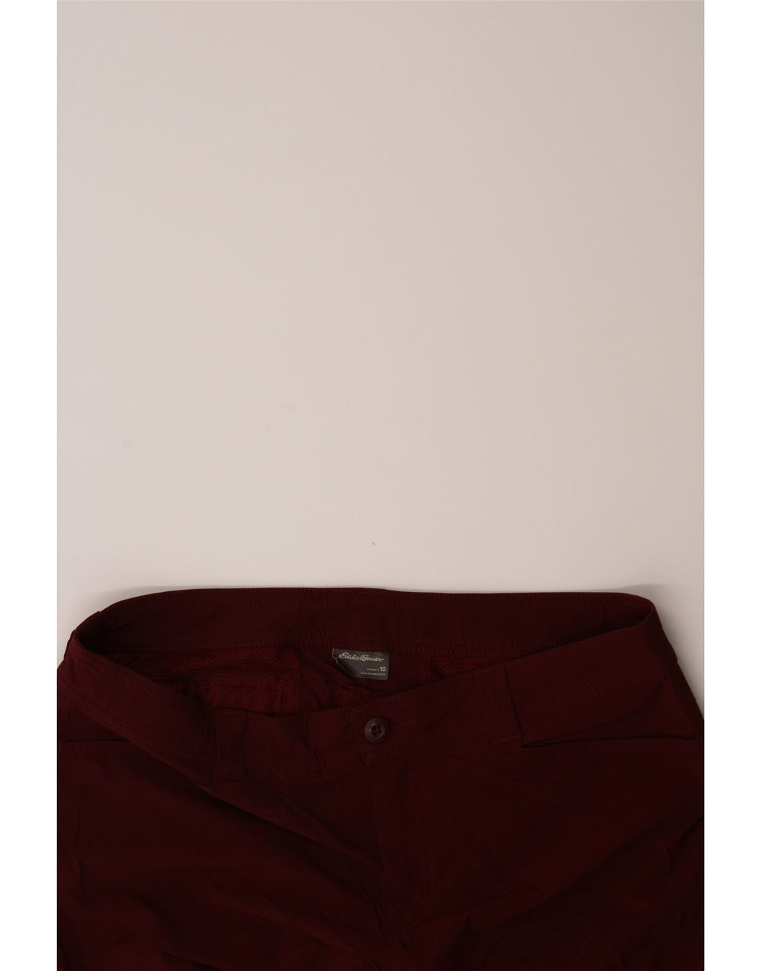 EDDIE BAUER Womens Capri Cargo Trousers US 10 Large W34 L21 Burgundy Vintage Eddie Bauer and Second-Hand Eddie Bauer from Messina Hembry 