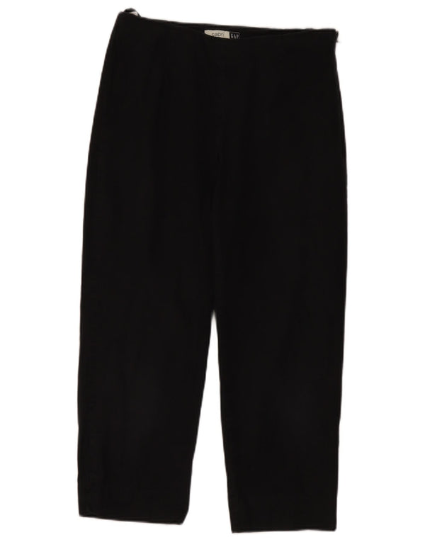 Calça Capri Feminina Gap Reta UK 8 Pequena W28 L24 Algodão Preto