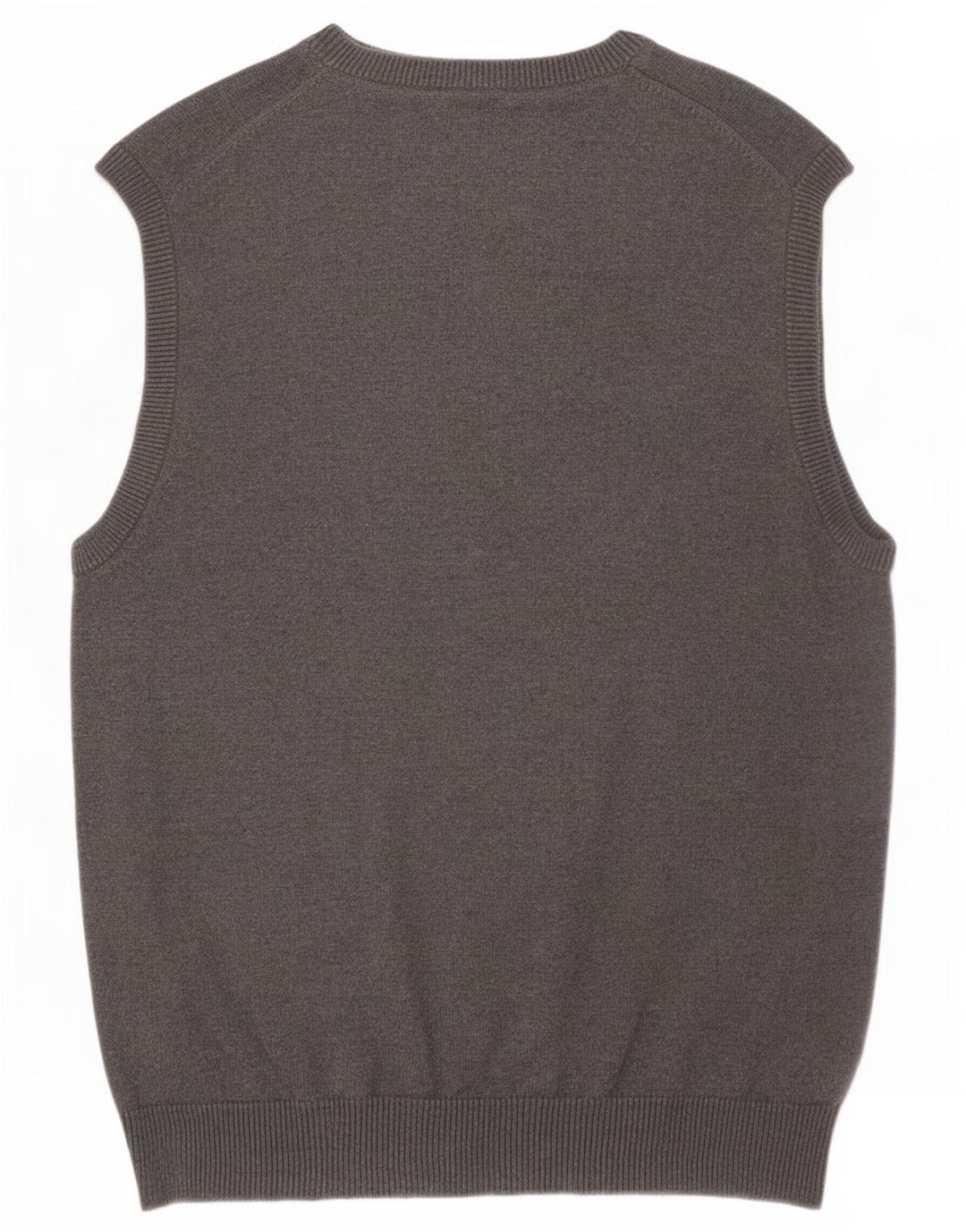 Regata masculina Marks & Spencer de ajuste regular com colete de algodão cinza médio