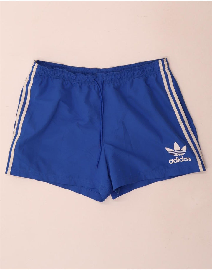 Shorts esportivos masculinos Adidas XL azul poliéster
