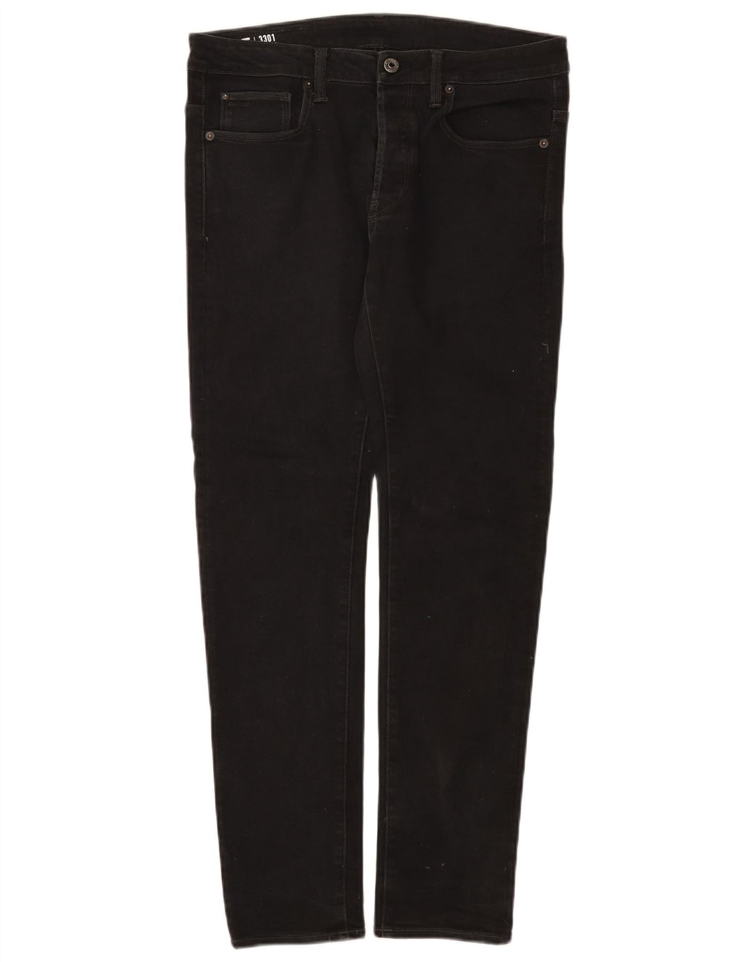 G-Star Masculino Slim Jeans W32 L32 Algodão Preto