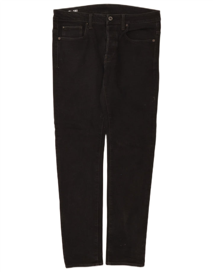 G-Star Masculino Slim Jeans W32 L32 Algodão Preto