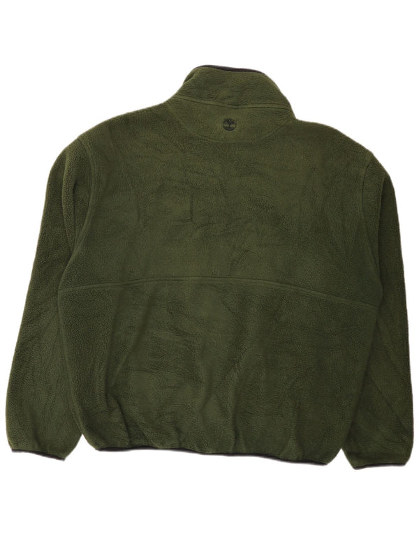 Jaqueta de lã masculina Timberland UK 40 poliéster verde grande