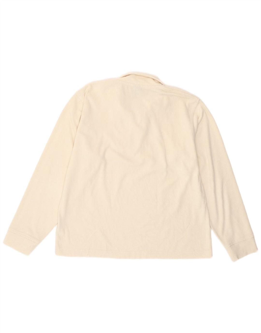 Suéter Reebok Feminino Zip Neck Fleece UK 18 XL Branco Poliéster