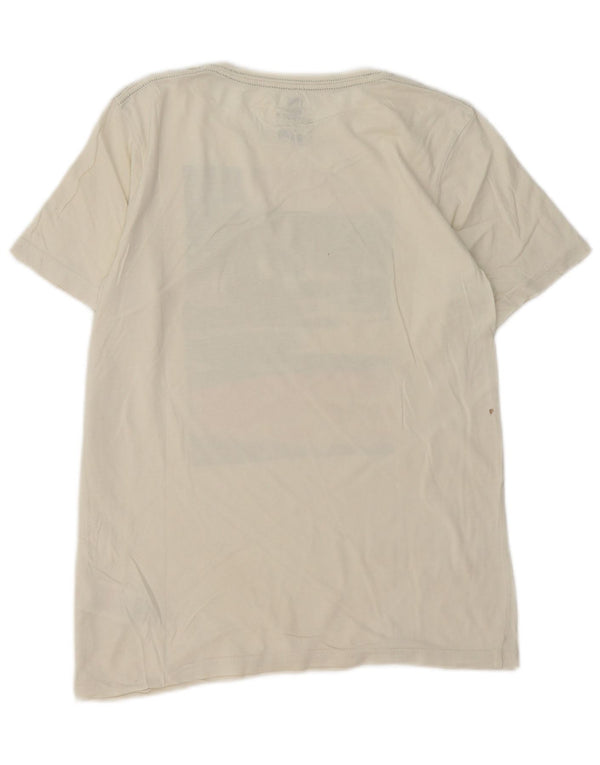 Camiseta gráfica Quiksilver Boys 13-14 anos em algodão branco