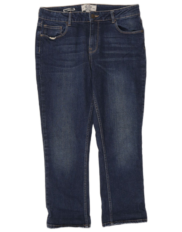 Calça jeans feminina Fat Face UK 12 médio W30 L24 algodão azul marinho