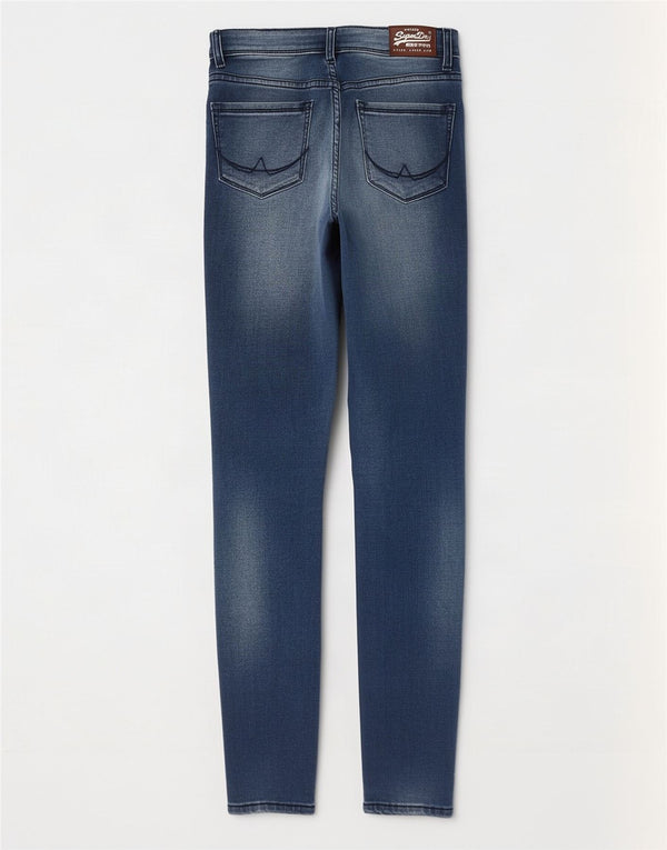 Superdry Womens Alexia Jegging Jeans W27 L32 Blue Cotton
